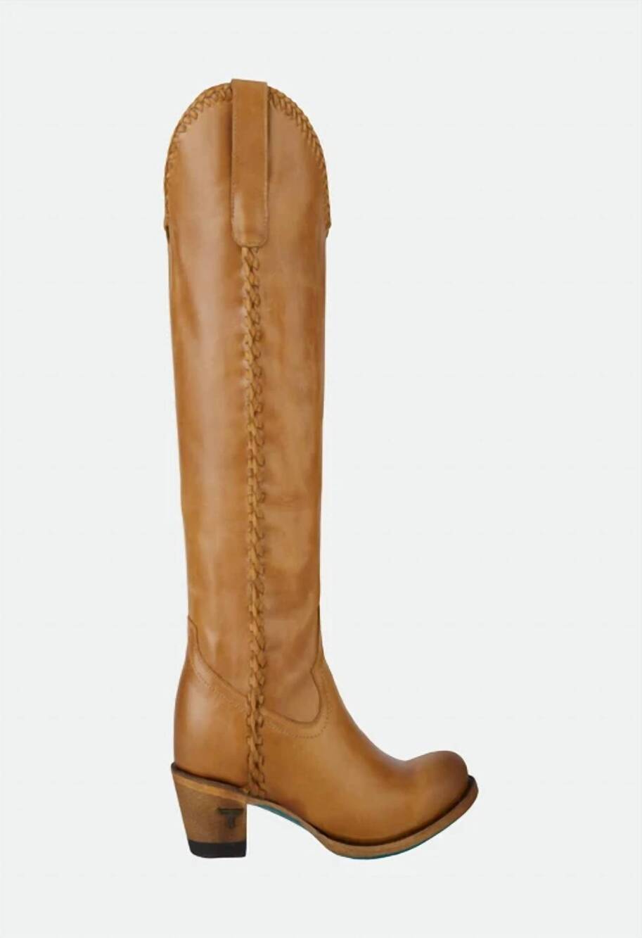 NEW LANE BOOTS women's plain jane tall boots in saddle